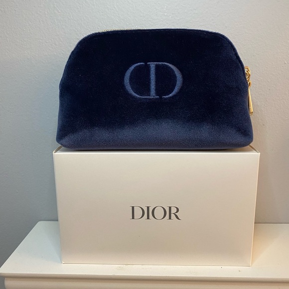 Dior Handbags - Dior Velvet Pouch Cosmetic Bag